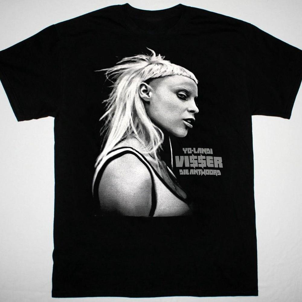 Yolandi Visser Die Antwoord T-shirt Black Cotton All Sizes S to 5XL JM626 Unisex T-Shirt S