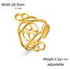 Fashion Stainless Steel Open Ring Dragonfly Irregular Geometric Finger Rings Women Jewelry Wedding Gift Wholesale