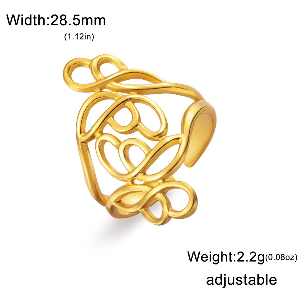 Fashion Stainless Steel Open Ring Dragonfly Irregular Geometric Finger Rings Women Jewelry Wedding Gift Wholesale