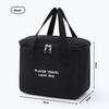 Letter Canvas Insulated Lunch Bag Large Capacity For Office Workers