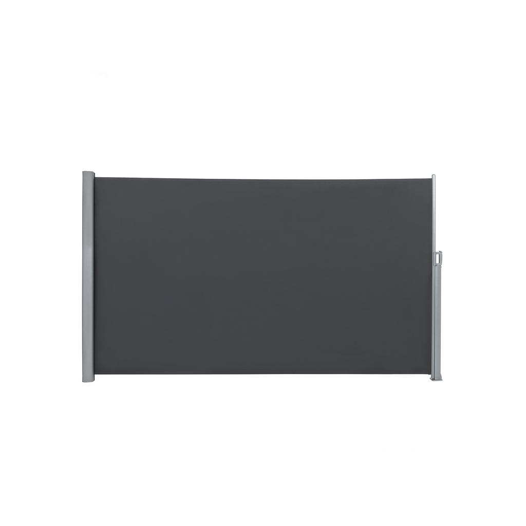 SONGMICS 200 x 400 cm (H x L), Tenda Laterale per Balcone e Terrazzo, Protezione Privacy, Ombreggiatura Solare, Tenda Laterale, Grigio Fumè