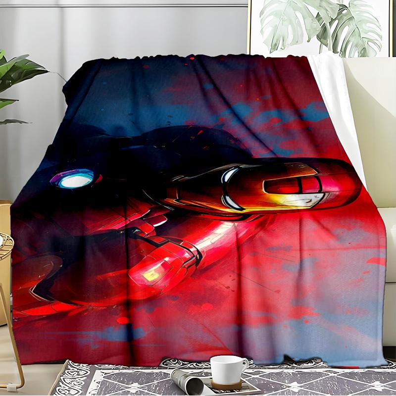 Hero Iron Blanket Flannel Throw for Sofa, Travel, Camping, Livingroom, Office, Chair and Bed Soft and Warm Holiday Birthday gifts