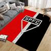 Sao Paulo FC2 Flannel Pattern Square Carpet,Area Rug,Carpet Rug for Living Room Bedroom Sofa Playroom Decor,Non-slip Floor Mat