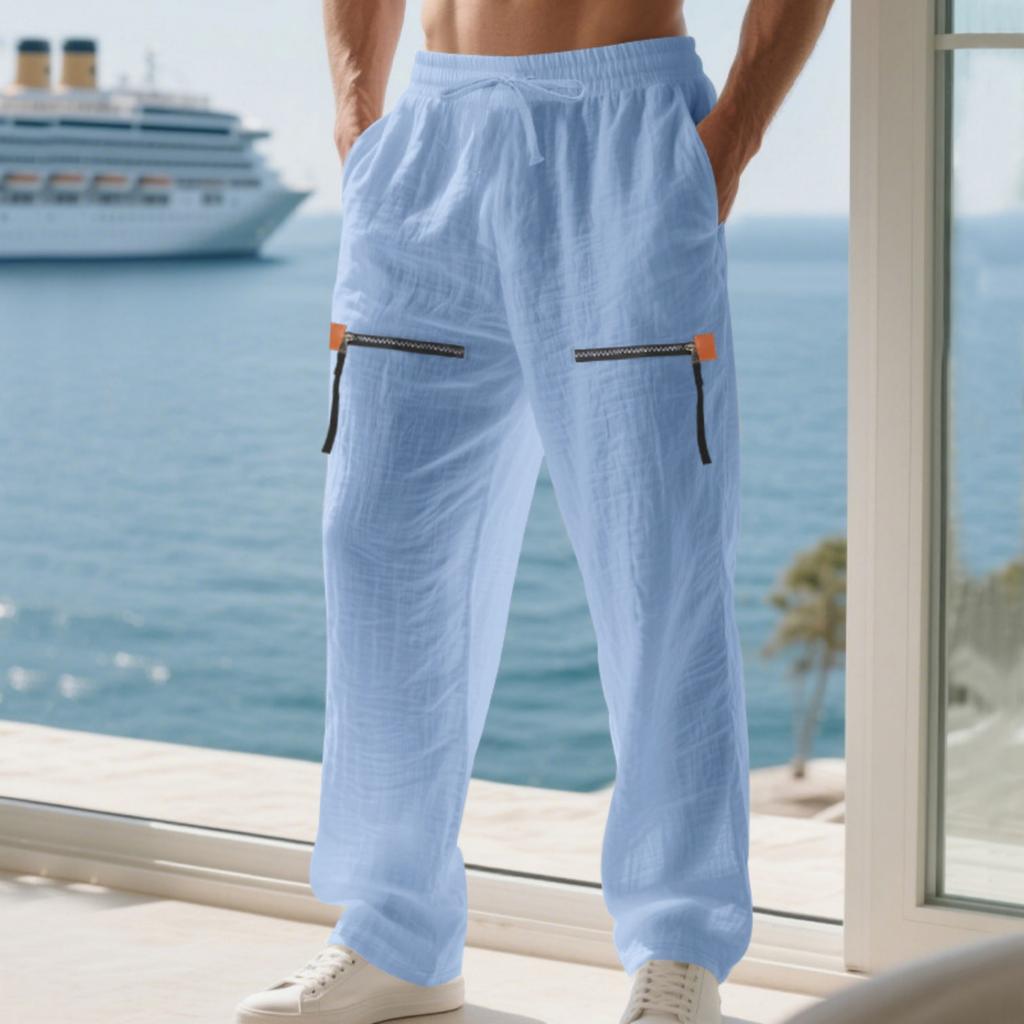 Men's Casual Cargo Pants Workout Joggers Stretch Sweatpants Casual Hiking  Pants With Multi Pockets