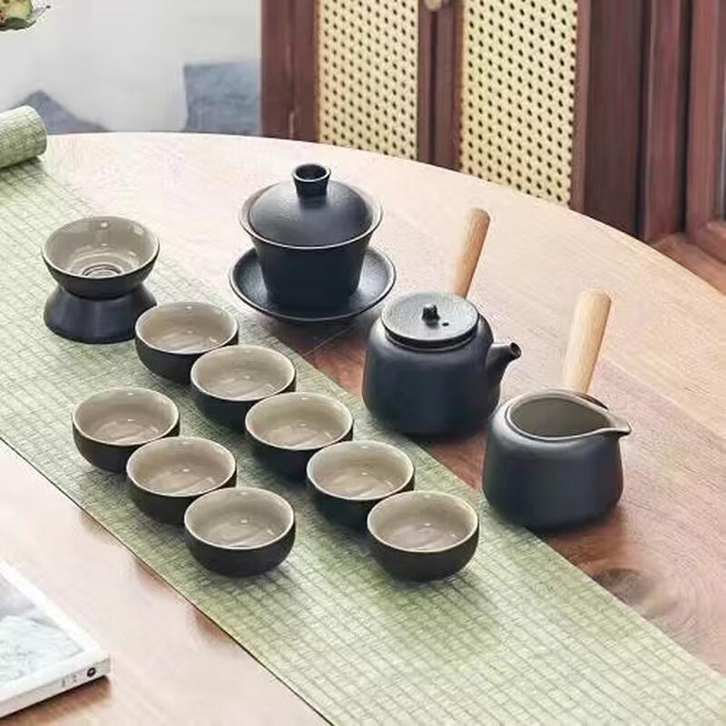 Handon Black Pottery Kung Fu Tea Set