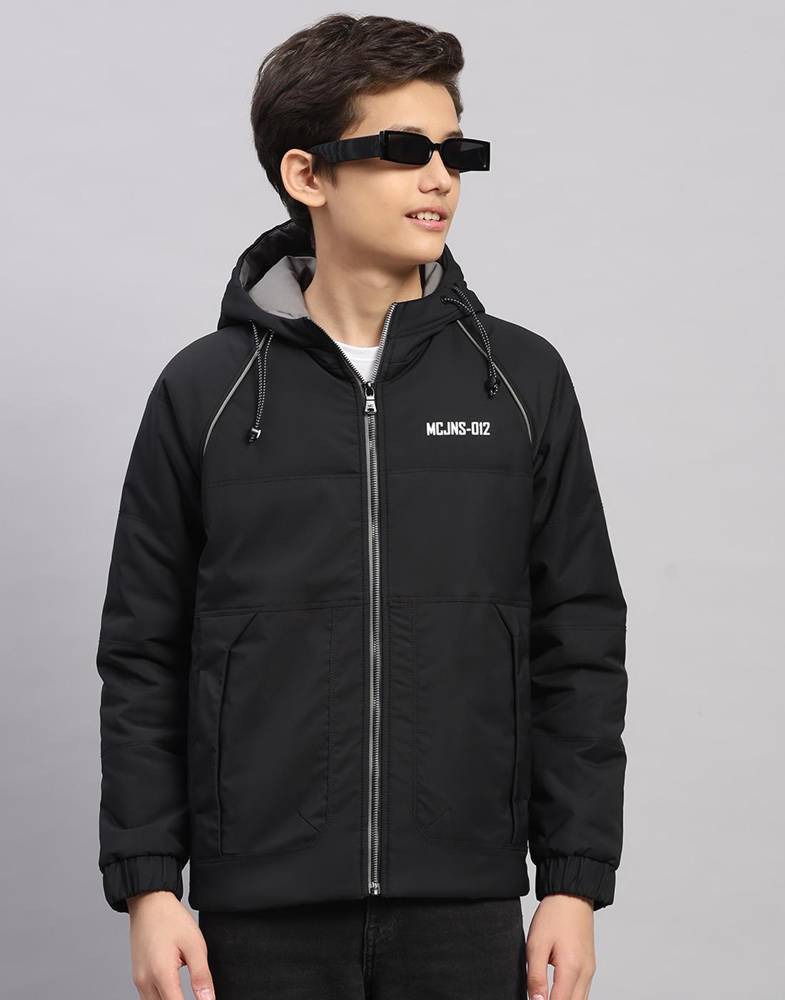 

Monte Carlo Boys Hooded Neck Full Sleeve Jacket 4-5 Years чорний