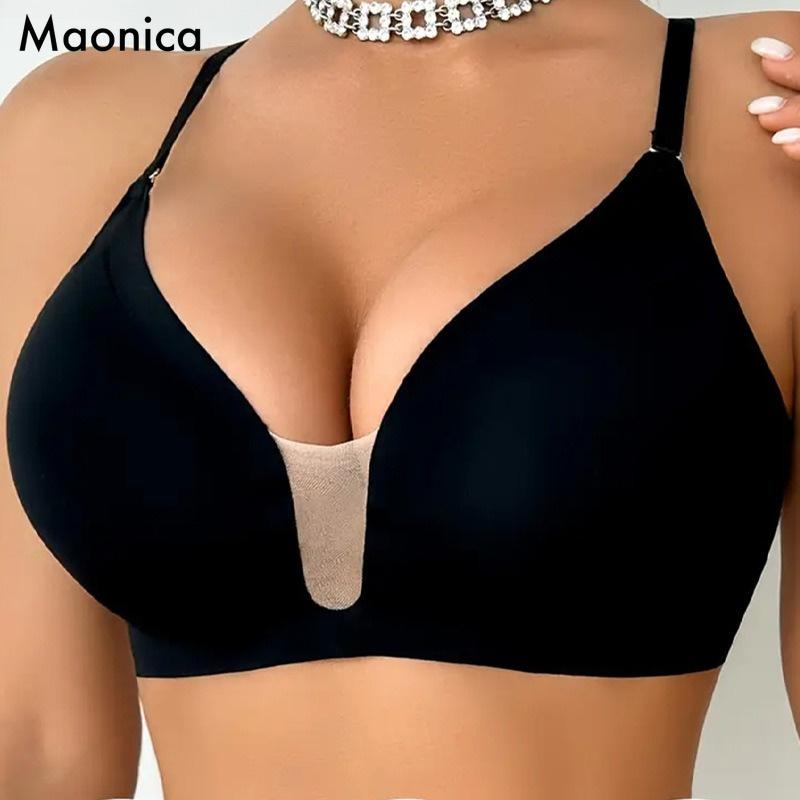 European Size Women's Multifunctional U-Shaped Mesh Underwear Women's Cross-Back Suspender Bra