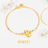 Porti 24k Gold 1.875g Snake Ribbon Chain Bracelet