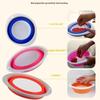 1Pc Fishing Non Toxic Foldable Bait Bowl / Bait Tray / Groundbait Mixing Bowl For Carp Fishing Accessory