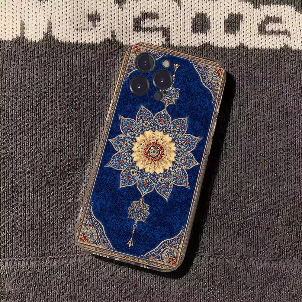 Persian Carpet Floral Pattern Phone Case for iPhone 11Pro 13 12 11 Pro Max 16e 17 Air 16 15 14 Plus 11ProMax