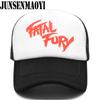 Adult Kids Kid Terry Bogard Cap The King of Fighters FURY FATAL Hat Trucker Cap Cosplay Coser Cap Hat Mesh Caps for Unisex Cosplay
