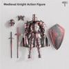 Medieval Action Figures Knight Armor Action Figure Multi-Jointed Movable Robot Mannequin T13 13 Action Figure(Assembly Required)