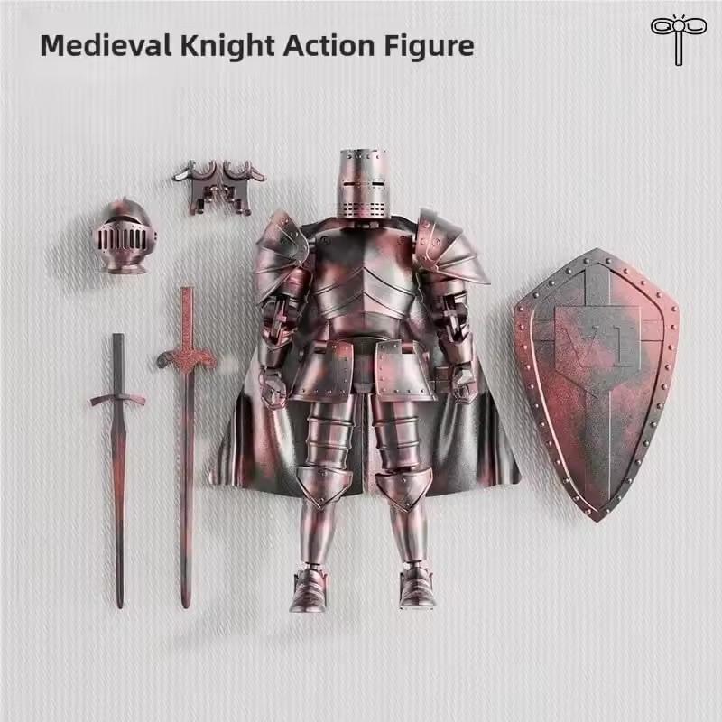 Medieval Action Figures Knight Armor Action Figure Multi-Jointed Movable Robot Mannequin T13 13 Action Figure(Assembly Required)