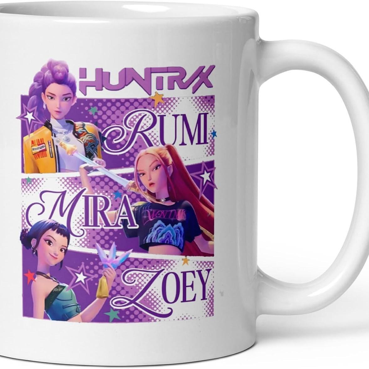 Kpop Demon Hunters Huntrix Kpop Demon Hunters Huntrix Merch Mugs Kawaii 2025 Movie 2025 Movie Tea Cu 301-400ml