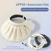 Summer Shell Sunshade Hat Uv Protection Dual Use Hair Hoop Sun Cap For Women Outdoor Beach Foldable Wide Brim Bucket Caps