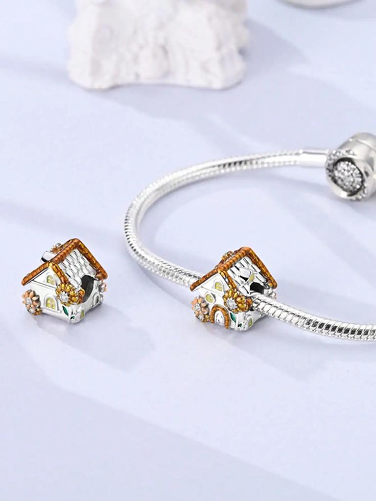 Charms Plata Copper Colors Daisy Cactus Flower Beads Charm Pendant For Original Bracelet For Women Diy Jewelry Love Gift