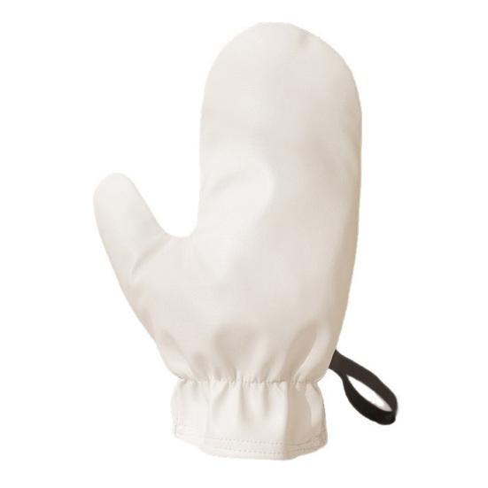

Silk Massage Glove with Elastic Wristband Skin Renewal Circulation Boosting Glove Lymphatic Drainage Radiant Skin Care белый