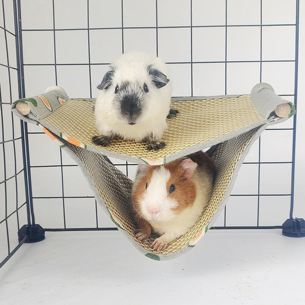1 st dubbellagrad kyldyna hängmatta sval andningsbar hängande sovsäck för husdjur hamstrar marsvin sockerglidare ekorrar