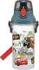 Skater Water Bottle, 480ml, Disney Cars 24 Design, Plastic Clear Bottle, for Kids, Made In Japan, PSB5TR-A
