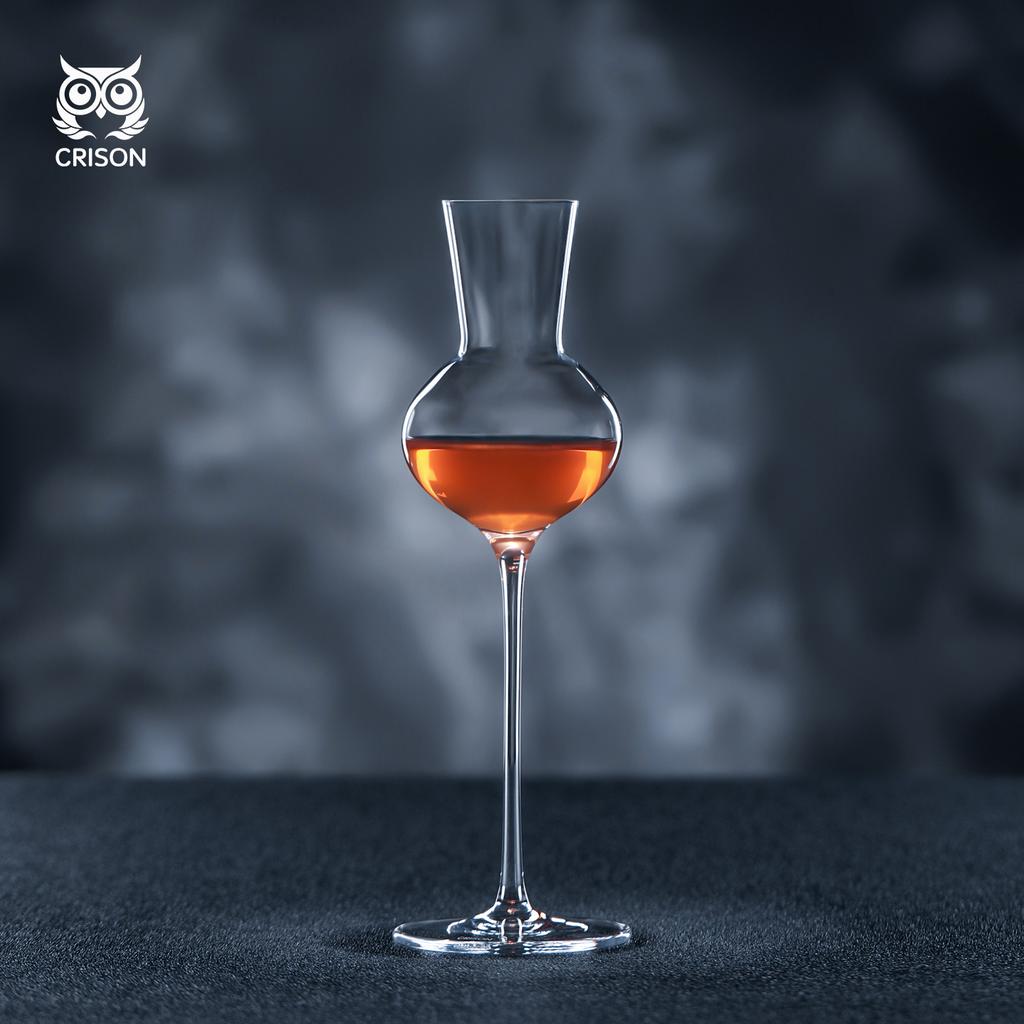 TT6202 CRISON Whiskey Scent Wine Cup Goblet Scotland Whisky Smelling Crystal Cup Brandy Snifter Tulip Aroma Professional Tasting