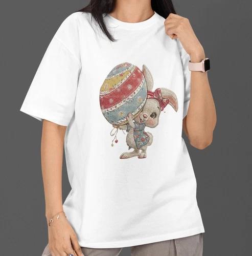 Vintage Easter Bunny Shirt Cute Rabbit Spring Graphic Tee Gift XXXL