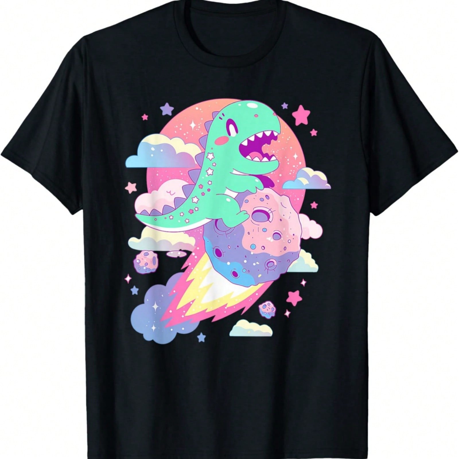 Kawaii Dog Enjoying Ra Noodles T-Shirt S разноцветный