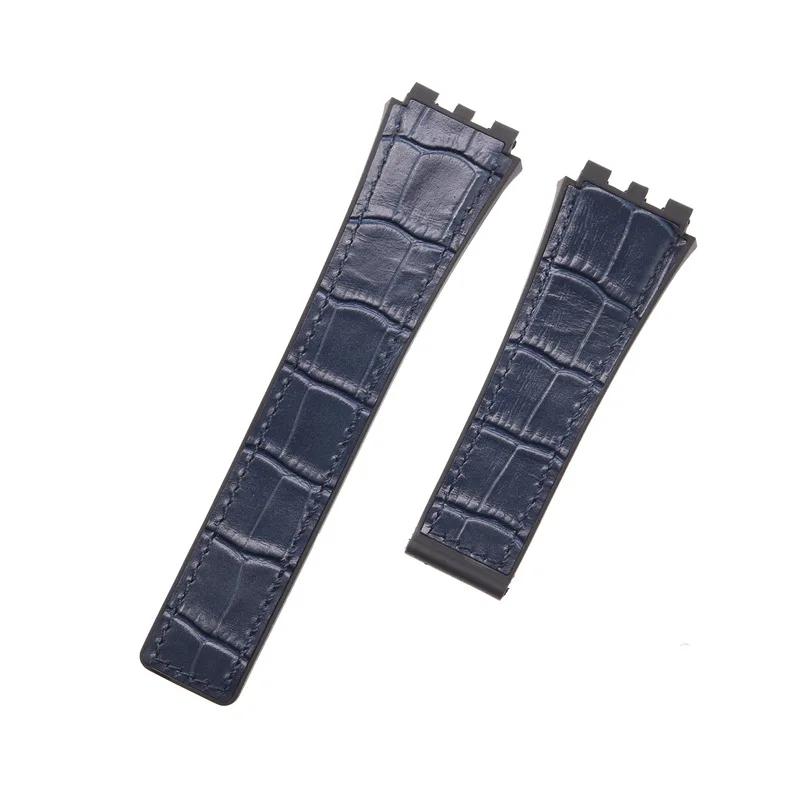 For Tag Heuer Yacalera Carrera Succession Genuine Leather Watch Strap With Concave And Convex 22mm Men Watchband Accessories