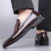 Bright Leather Lacquered Men's Spring New Korean Version of Casual Small Leather Shoes for Men's British Versatile One-pedal Lazy Shoes for Men