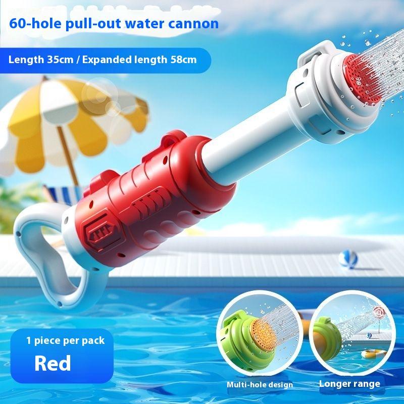 Großvolumige Ausziehbare Kinder-Wasserpistole Mehrloch-Wassersprüh-Wasserkanonen-Spielzeug Strand Pool Rafting Krieg Wasser