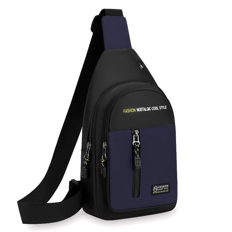 Nylon Chest Bag For Men Multifunctional Casual Fashion Trend Shoulder Bag For Outdoor Sports Versatile Crossbody Bag