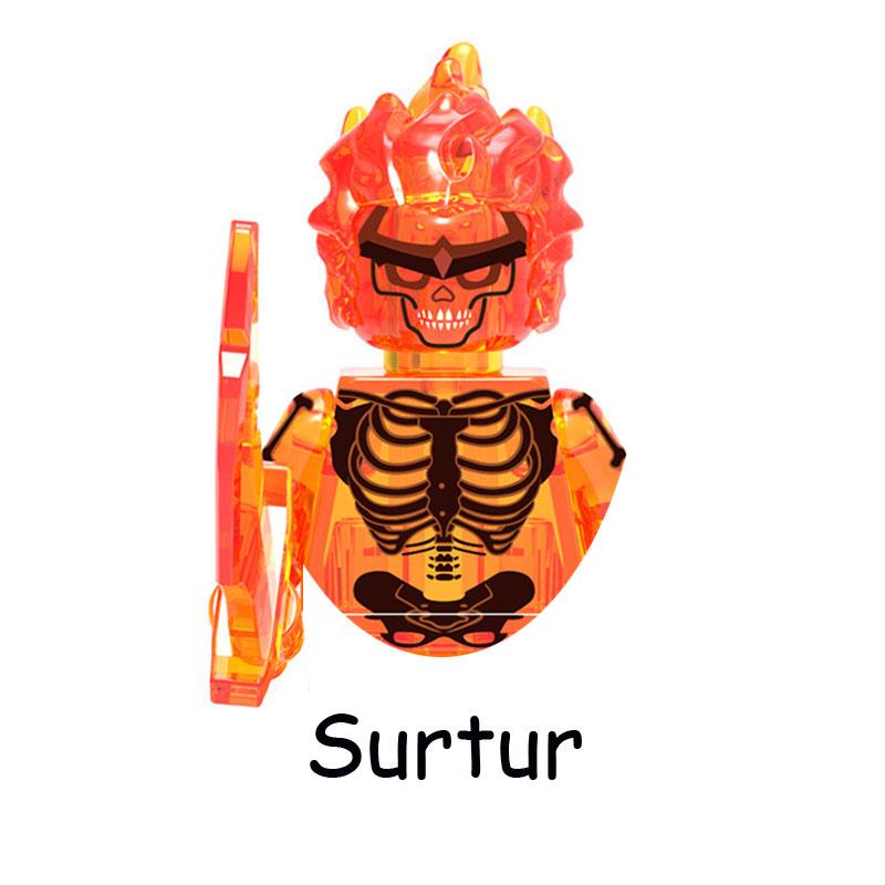 Big Size 10.5cm Killer Croc Tail Gator Crocodile Killer Model Building Blocks Enlighten Action Figures Bricks Toys For Children