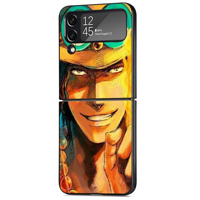 

Чехол для телефона Samsung Galaxy Z Flip 4 Z Flip 3 5G ZFlip ZFlip3 Flip3 zflip Flip4 Black Ones Pieces-Ace Cover Samsung Z Flip4 5G