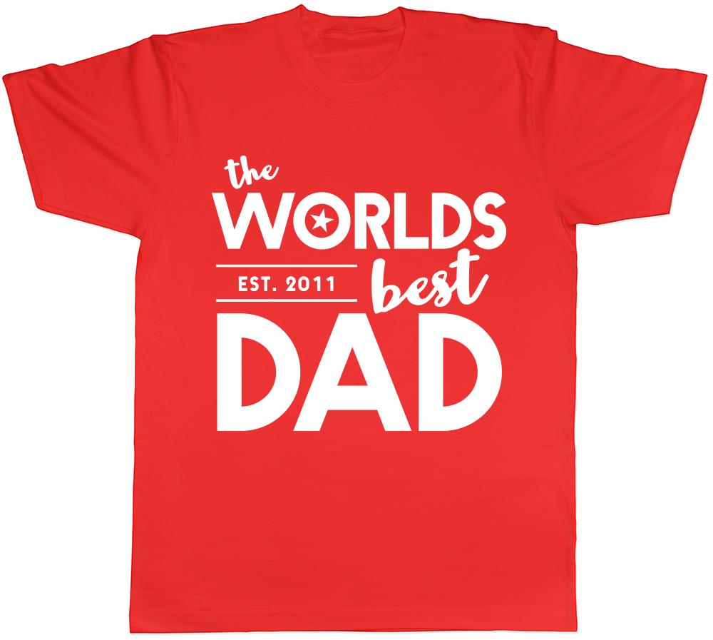 The Worlds Best Dad Fathers Day Birthday Unisexs TShirt Tee S