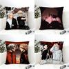 Anime TTokyo Revengers Cushion Cover Eco Linen Pillow Case DoubleSided Print Breathable Durable Zipper Home Decor Gift