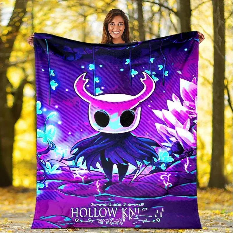3D Print Hollow Knight Blanket Soft Sofa Cover Throw Game Blanket Fleece Tapestry Lightweight Warm Bed Blanket for Bedroom Couch