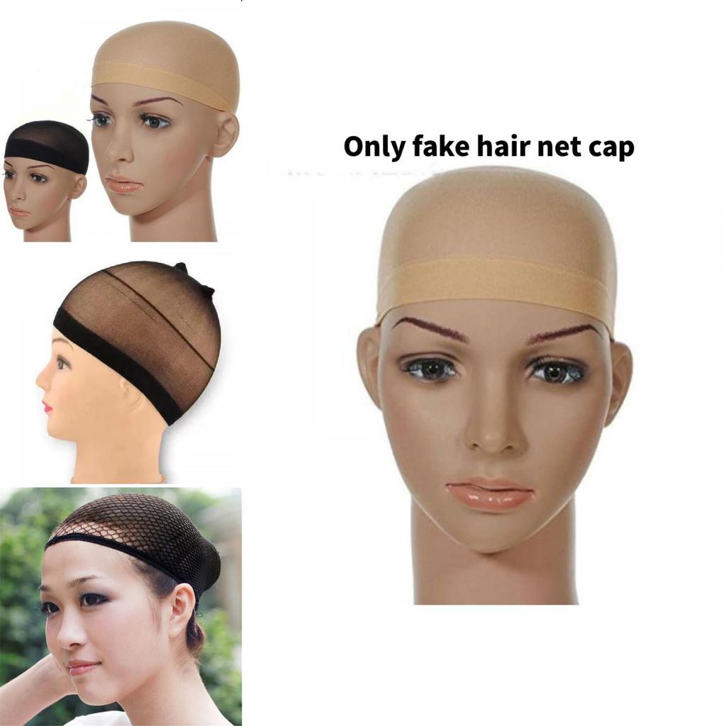 Wig Cap Breathable Stretchable Nylon Stretch Stocking Cap Nude Black Durable