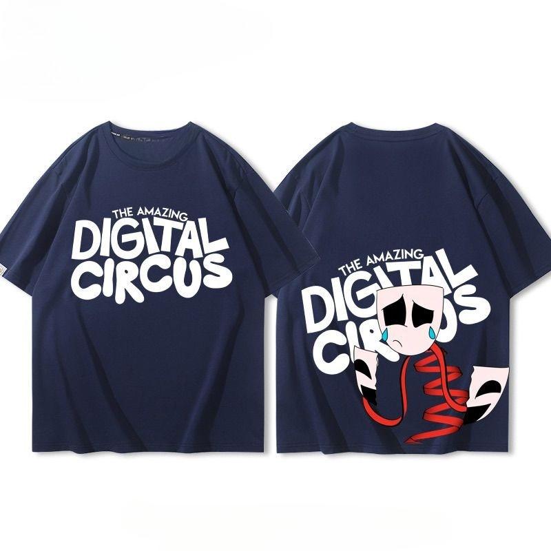 

Magic Digital Circus Graphic Printing Pure Cotton Parent-child OutfitT-shirts Short Sleeves Luxury Outdoor Sports Brand Anime S