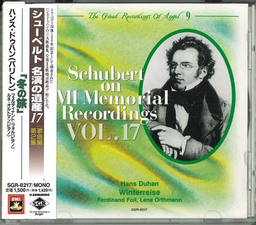 

CD FRANZ SCHUBERT Winter Journey SGR8217 Japan ObiClassical Used