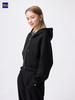 Uniqlo Gu Puff Sweatshirt Full Zip Hoodie