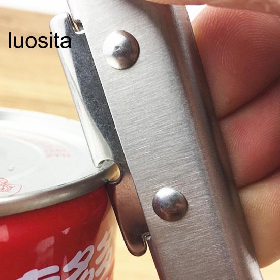 Stainless Steel Multifunctional Can Opener, Effortless Beer Bottle Opener Kitchen Supply