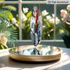 2D Flat, Retro-style High-end Aluminum Wall Decoration, Available in Various Sizes. Features A Rooster Sitting on A Toilet. Suitable for Indoor and
