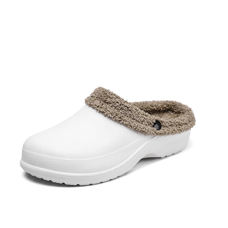 Cotton Shoes New Home Couple Baotou Slippers Men's Thick Bottom Outer Wear Warm Cotton Trailers