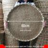 Cesta de Bambú Verde de Primera Capa para Cernir: Redondo, Duradero y Espeso para el Secado de Verduras Doméstico y Comercial.
