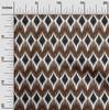 oneOone Tessuto Cotone Elasticizzato Stampa Geometrica Ikat Tessuto BTY Larghezza 40 Pollici