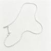 Olive Bead & Rice Grain Layered Necklace - Women's Fashionable Versatile Clavicle Chain