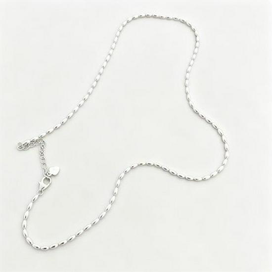 Olive Bead & Rice Grain Layered Necklace - Women's Fashionable Versatile Clavicle Chain