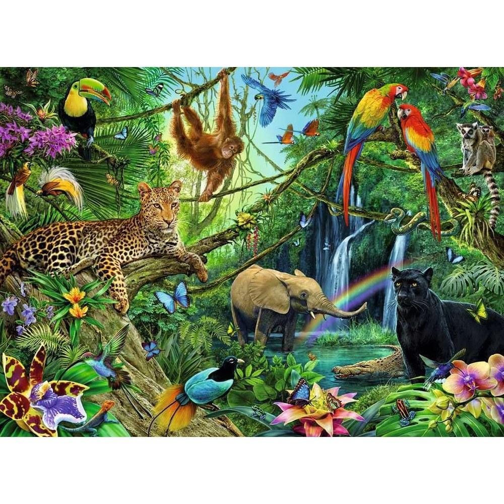 Ravensburger Jungle Animals 200-Piece Jigsaw Puzzle