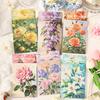 10 Packs A Corner of Flower Town Series Cute Retro Relief Decorative Paper Memo Pad Journal Scrapbooking Material Paper
