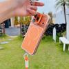 For iPhone 17 Pro Case Compatible with MagSafe Lens Kickstand TPU Acrylic Phone Cover with Matching Hand Strap