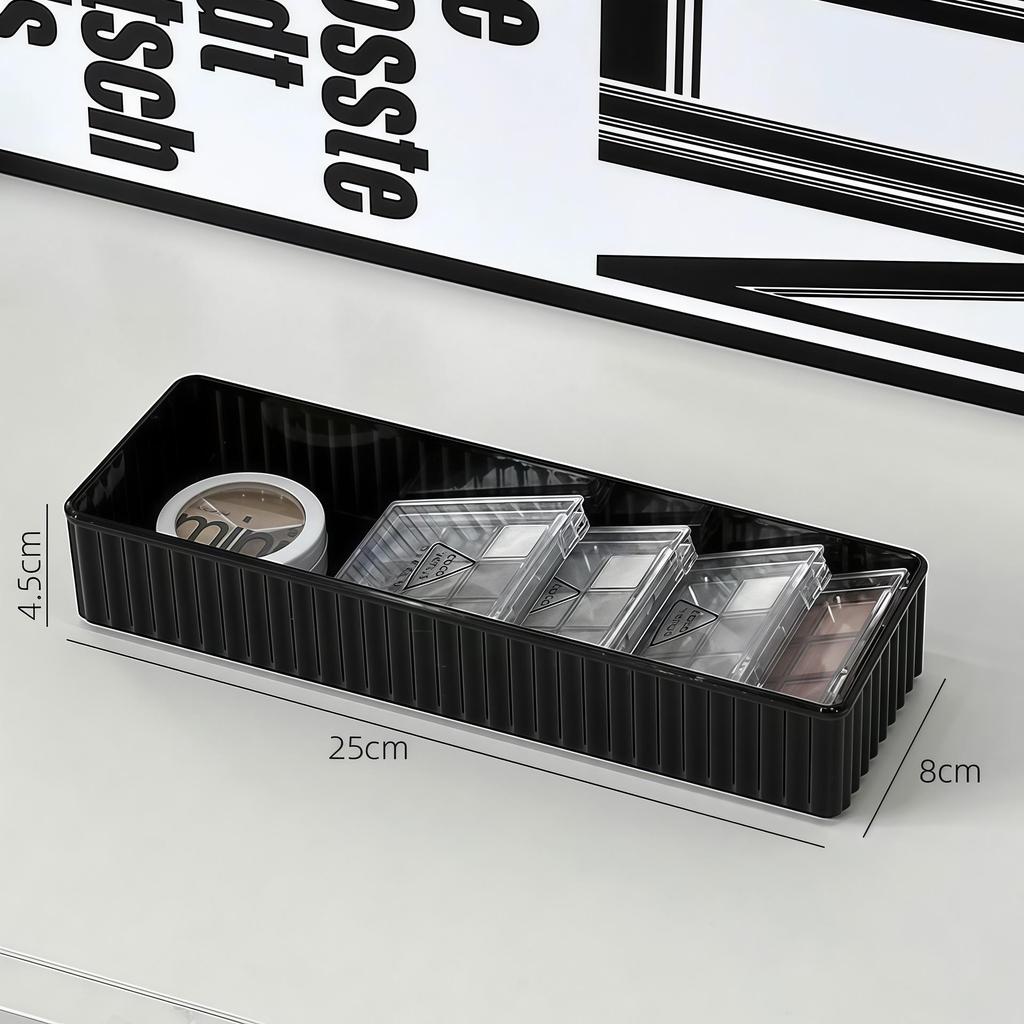 Acrylic Desk Organizer with Built-in Stationery Holder for Cosmetics